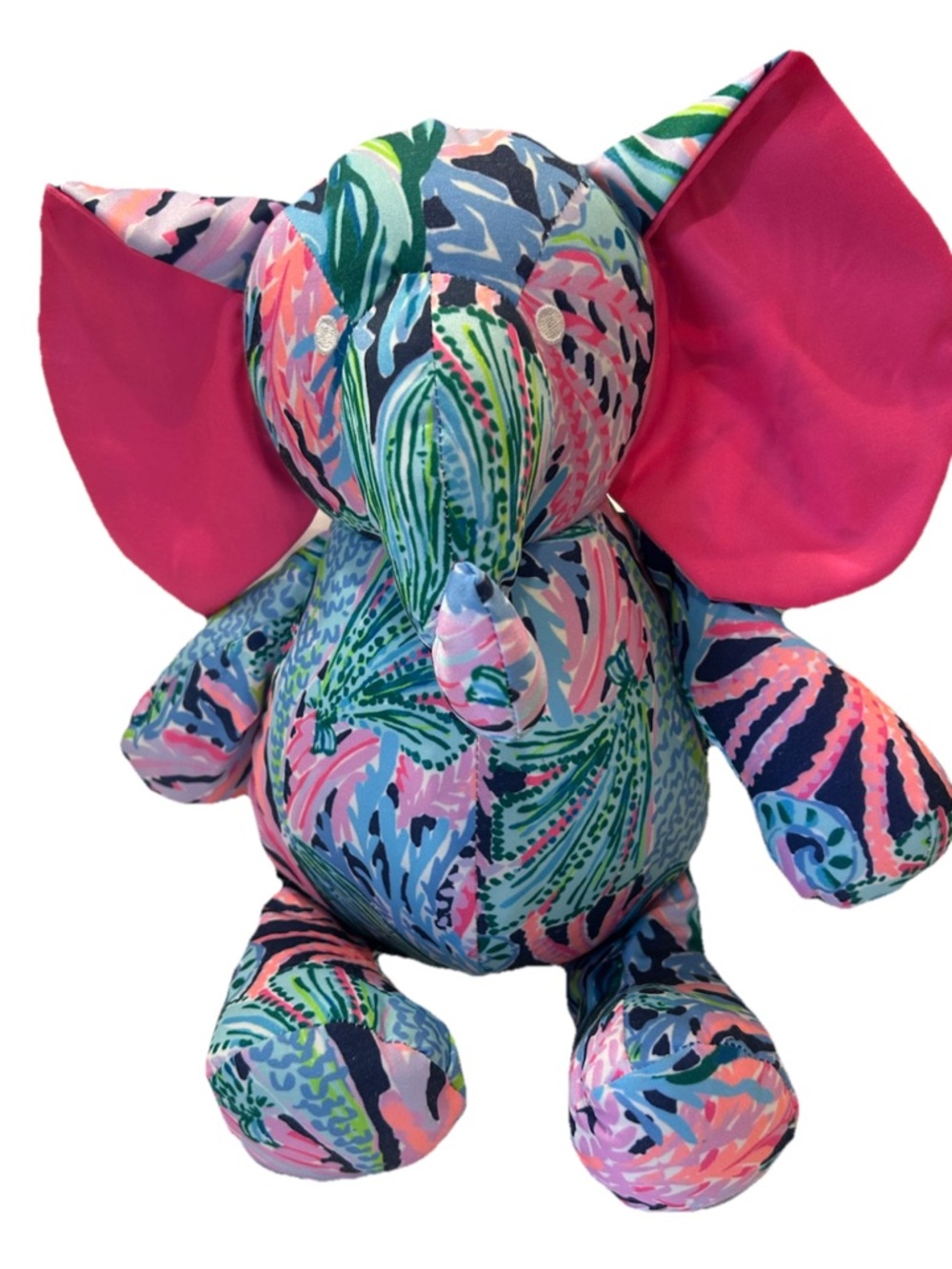Lilly Pulitzer GECKO GREEN TIGER SUNRISE Plush MINNIE ELEPHANT Stuffed Animal